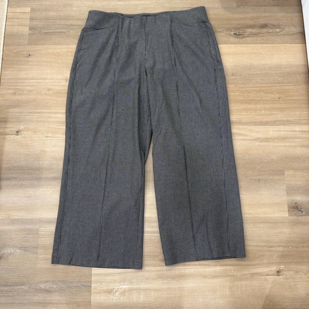 Old Navy Women's Gray Houndstooth Wide Leg Pants